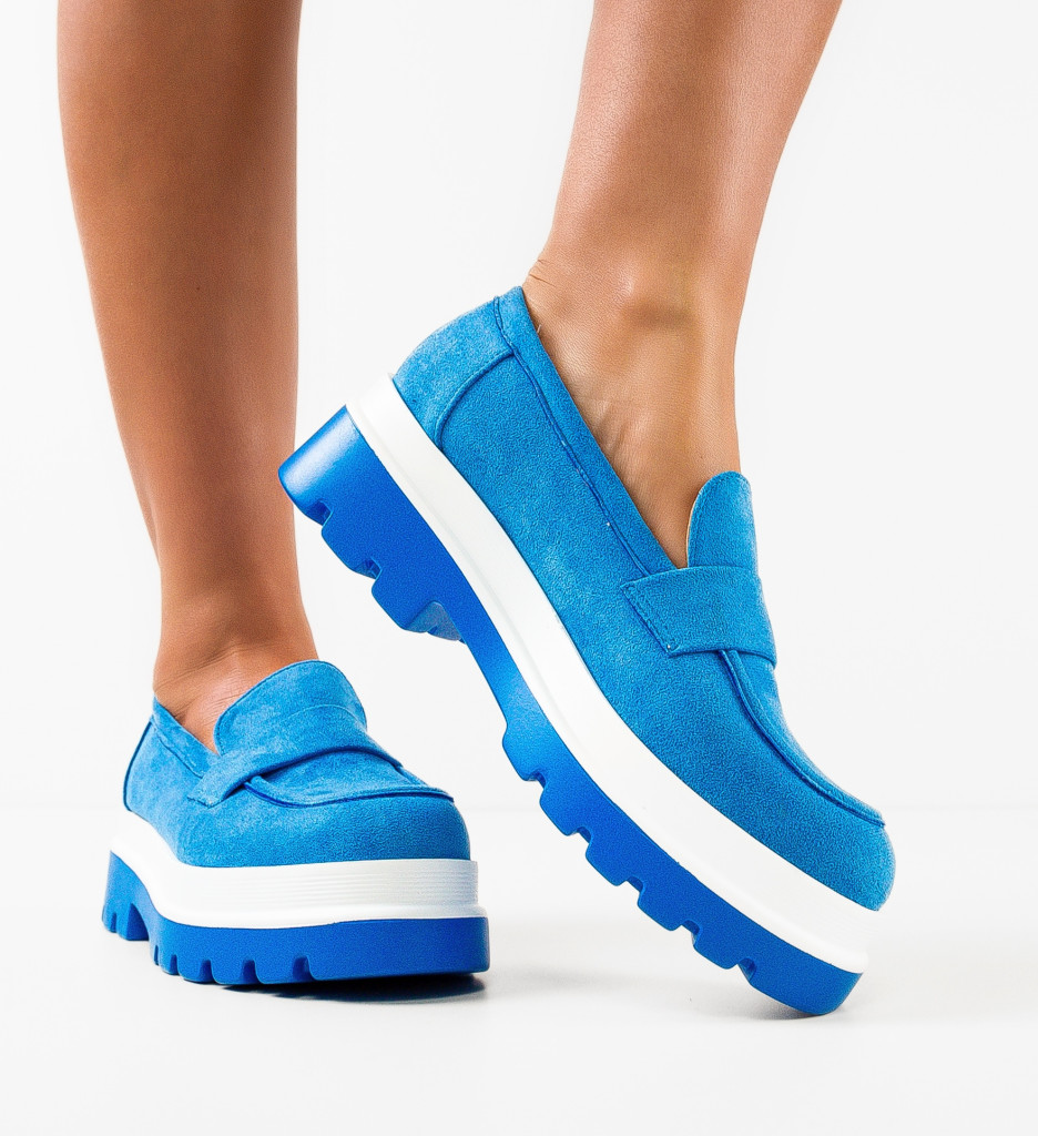 Pantofi casual Albastri de Dama Chic Mei Hilaria cu comanda online