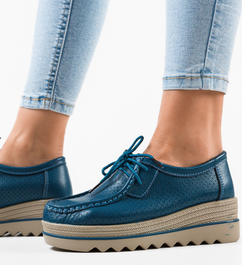 Pantofi casual Albastri de Dama Trendy Botinelli Torinoz cu comanda online