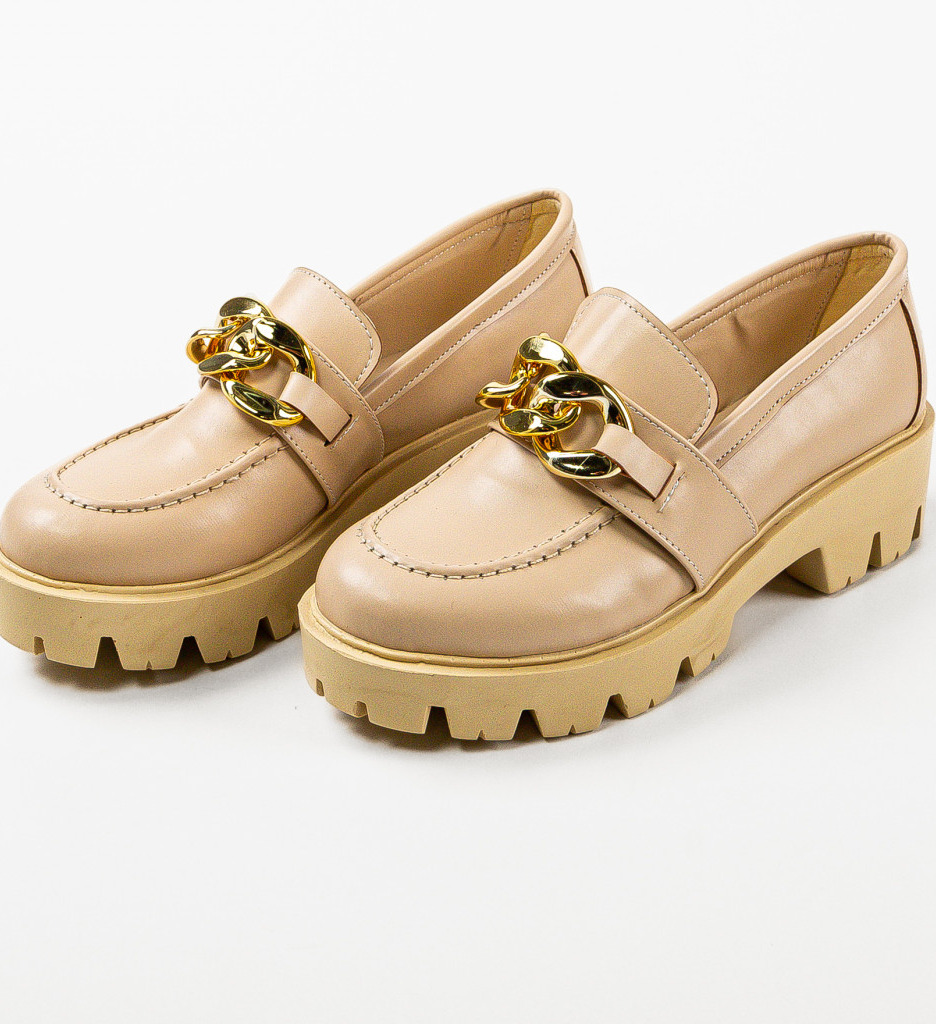 Pantofi casual Bej de Dama Confortabili Wow Shoes Gely cu comanda online