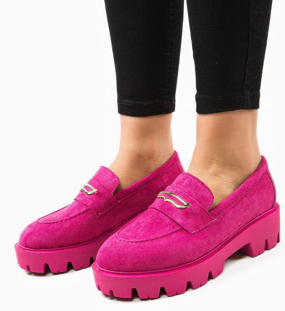 Pantofi casual Fucsia de Dama Confortabili Wow Shoes Beikrols cu comanda online