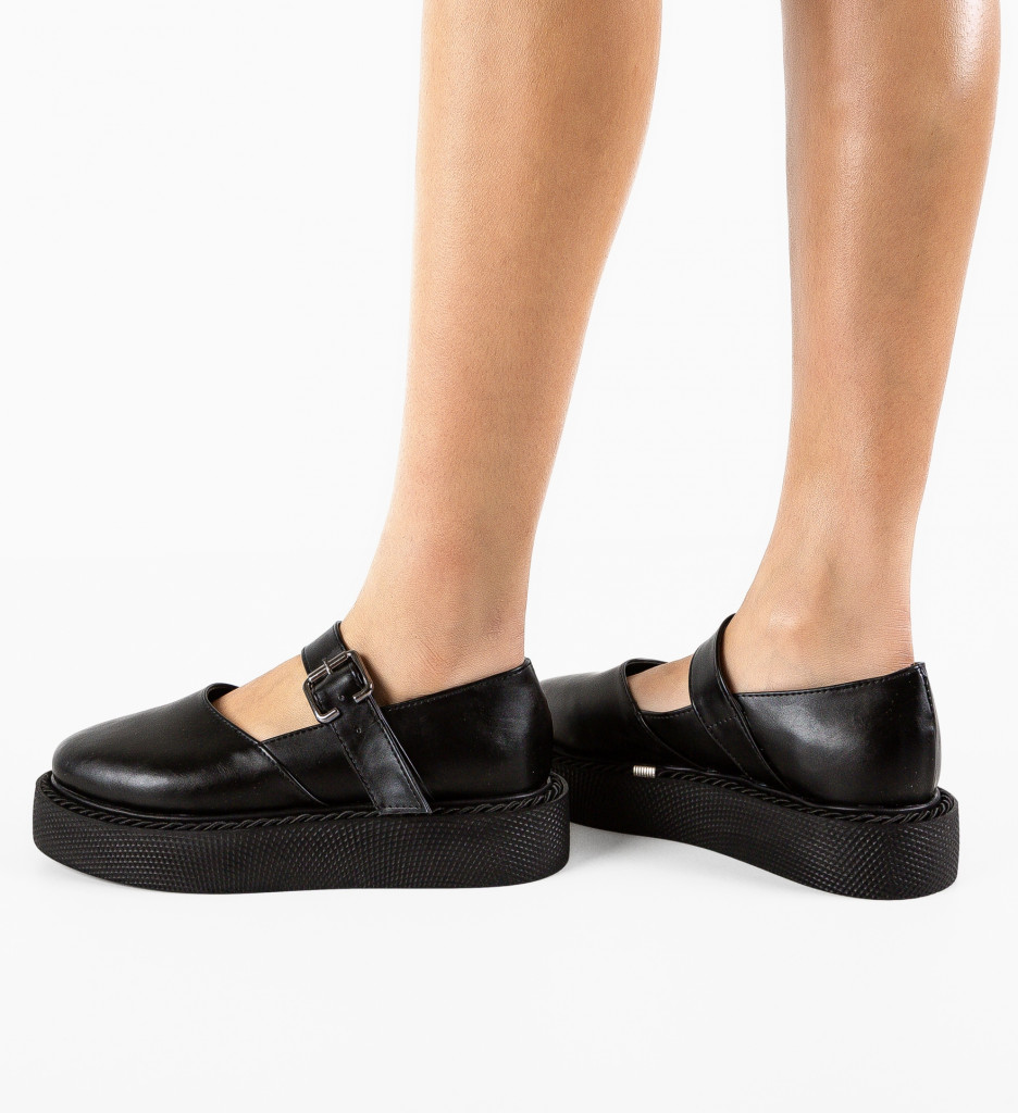 Pantofi casual Negri de Dama Chic Wow Shoes Brye cu comanda online