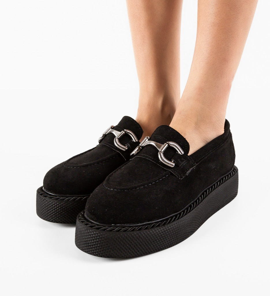 Pantofi casual Negri de Dama Chic Wow Shoes Selvie cu comanda online