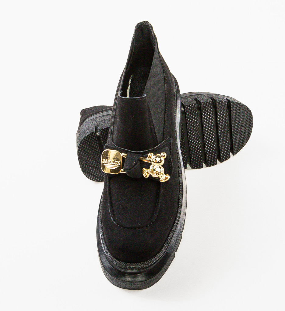 Pantofi casual Negri de Dama Eleganti Wow Shoes Bearya cu comanda online