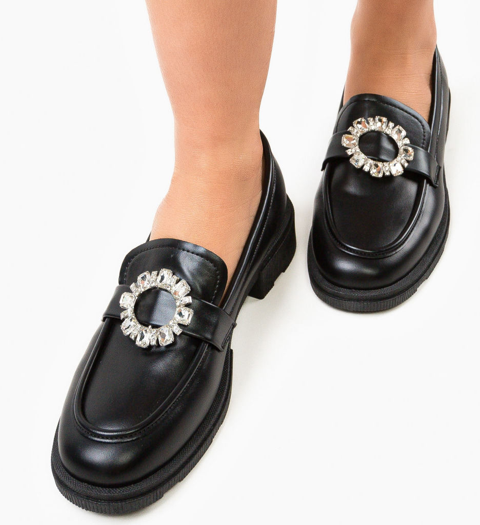 Pantofi casual Negri de Dama Moderni Ali Iezabel cu comanda online