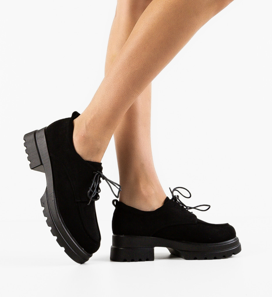 Pantofi casual Negri de Dama Moderni Hebe Welc cu comanda online