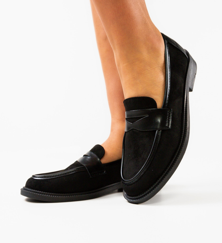 Pantofi casual Negri de Dama Stilati Ali Kertt cu comanda online
