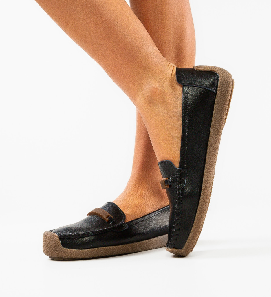 Pantofi casual Negri de Dama Trendy Botinelli Shakeit cu comanda online
