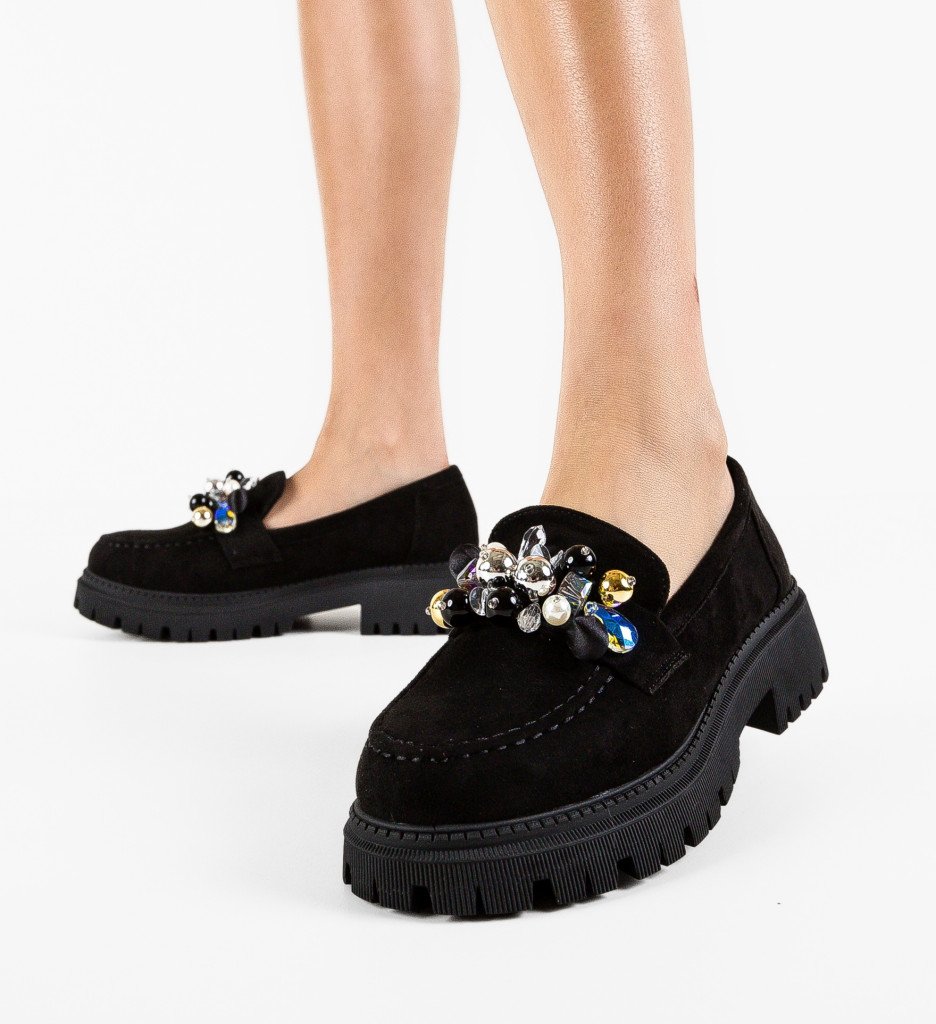 Pantofi casual Negri de Dama Trendy Mei Margely cu comanda online