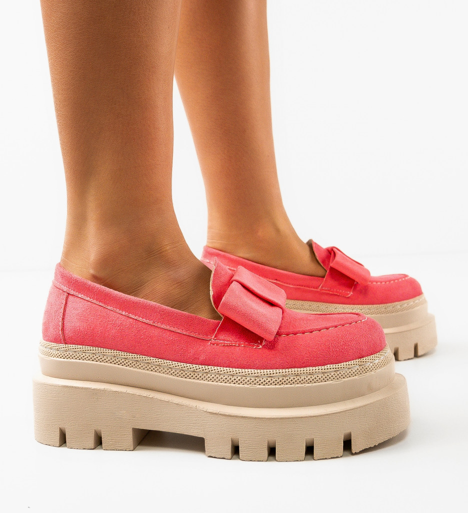 Pantofi casual Roz de Dama Versatili Wow Shoes Rokanda cu comanda online