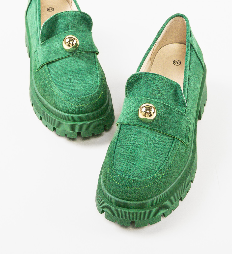 Pantofi casual Verzi de Dama Confortabili Ali Nieve cu comanda online