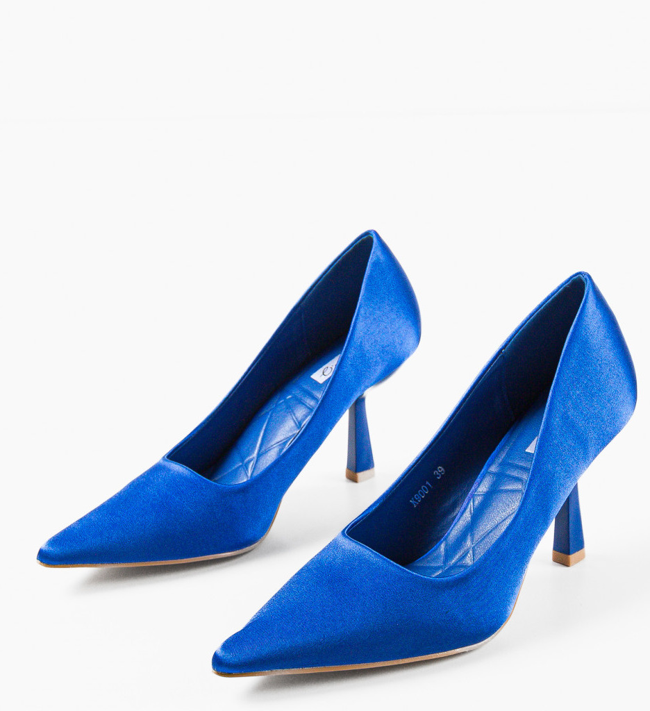 Pantofi cu toc Albastri de Seara Ali Acevedo cu comanda online
