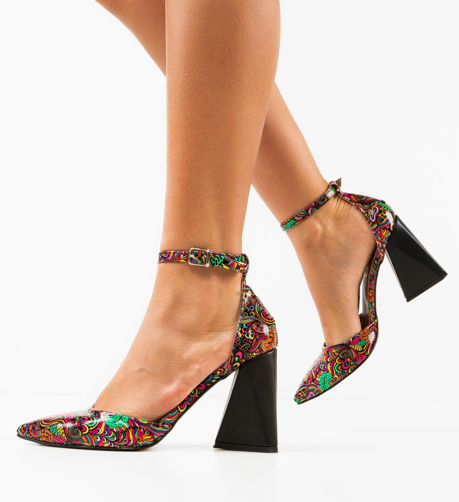 Pantofi cu toc Multicolori de Seara Exist Shoes Juven cu comanda online