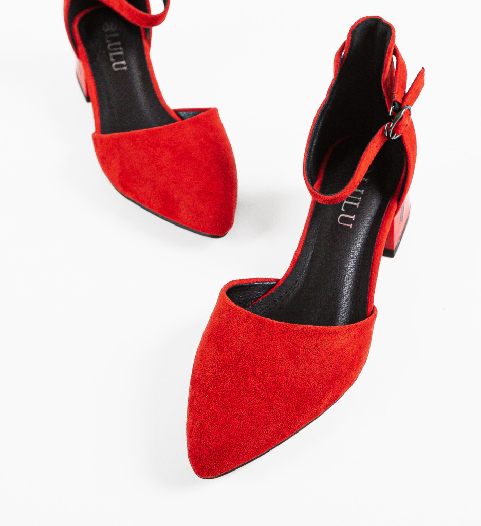 Pantofi cu toc Rosii Comozi SFINX(LULU) Zahra cu comanda online