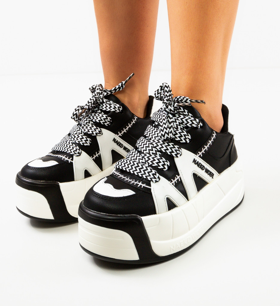 Pantofi sport Negri Trendy Zoha Woefel cu comanda online